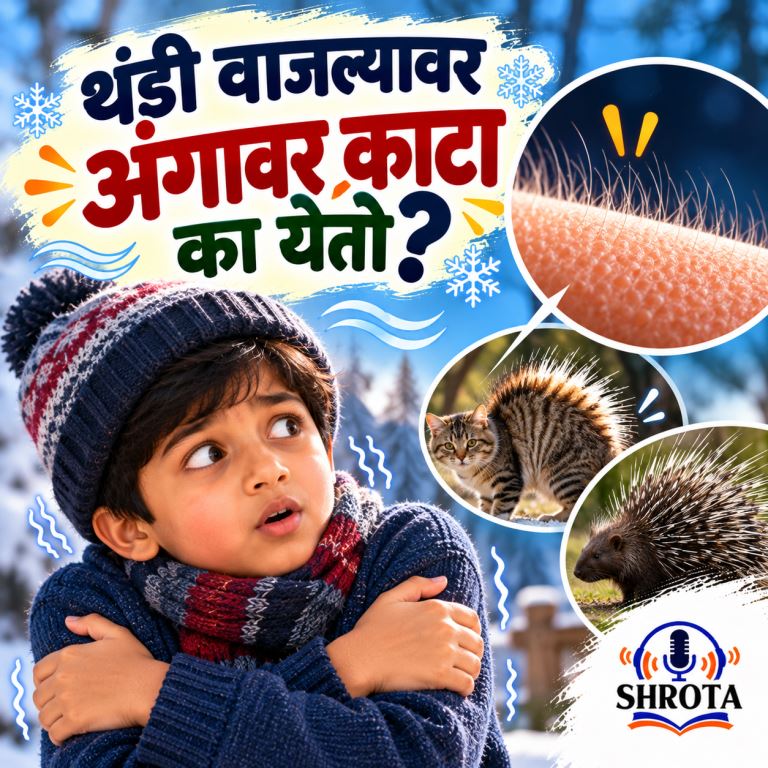 थंडी वाजल्यावर अंगावर काटा का येतो?